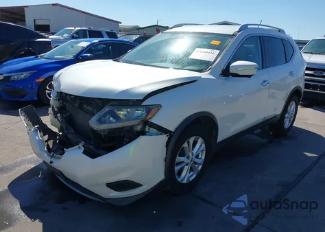 2015 Nissan Rogue Sv из США, поврежденный, VIN KNMAT2MT3FP534296